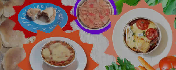 Ele Congelados Tienda - Sección Salado: En la foto: empanada de carne, tarta de atún, pizza de pollo