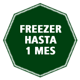 se conserva un mes en freezer