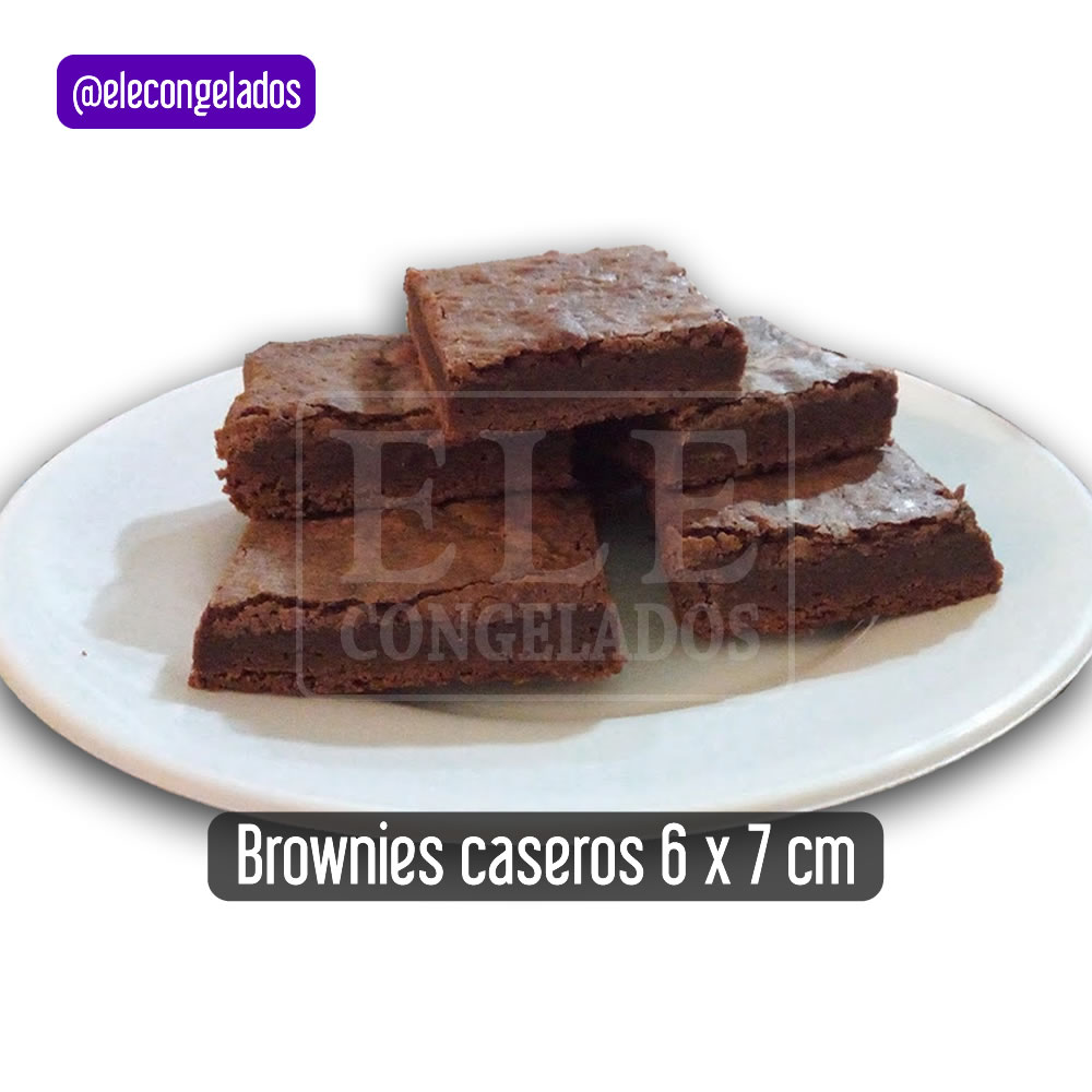 brownies de chocolate sin toppings