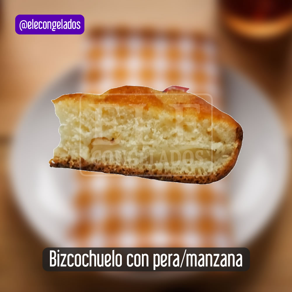 bizcochuelo con peras o manzanas