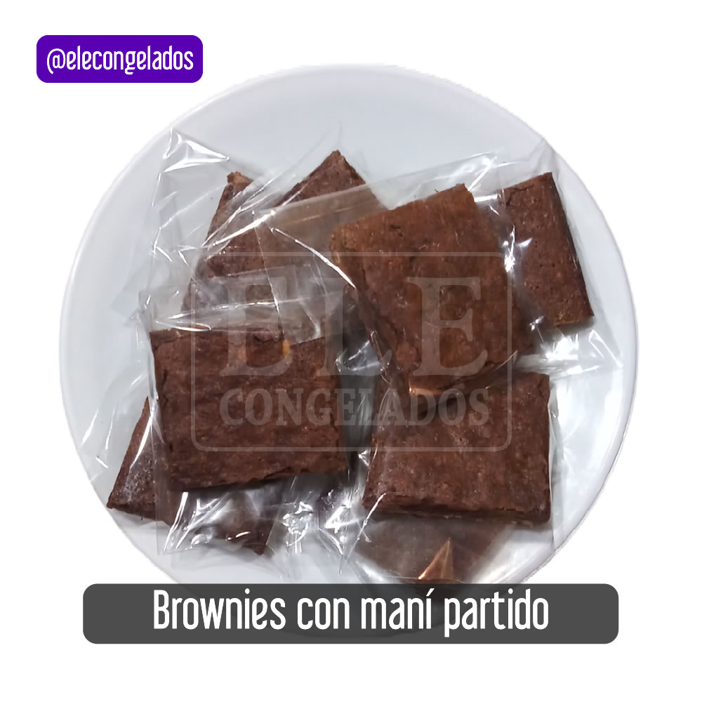 brownies de chocolate con maní