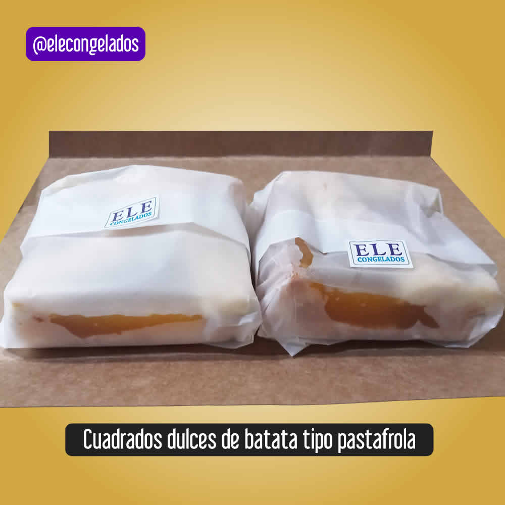 cuadrados dulces pasta frola de dulce de batata