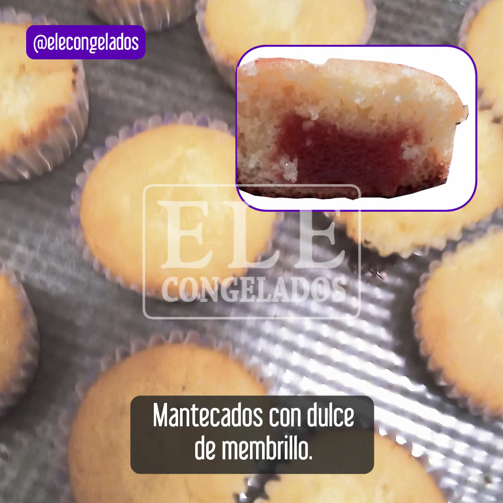 mantecados con dulce de membrillo