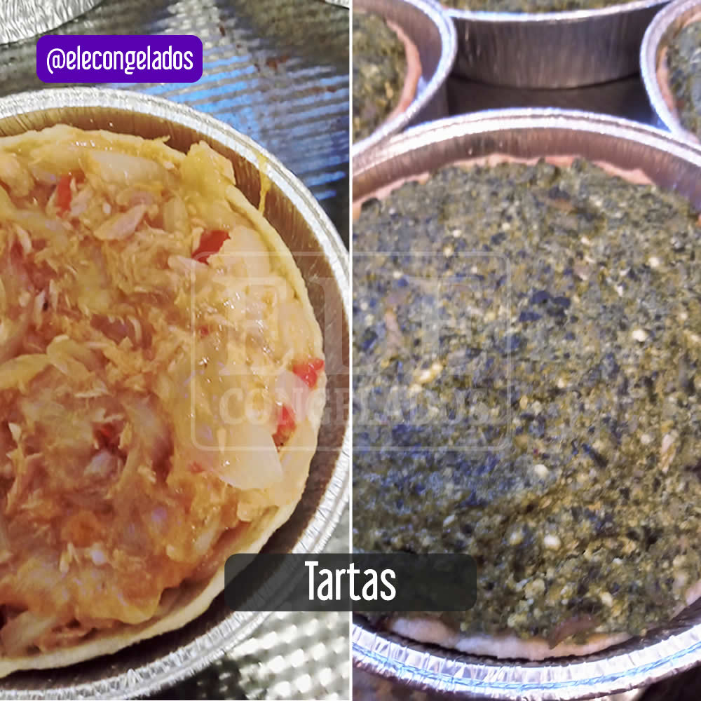 tartas individuales congeladas