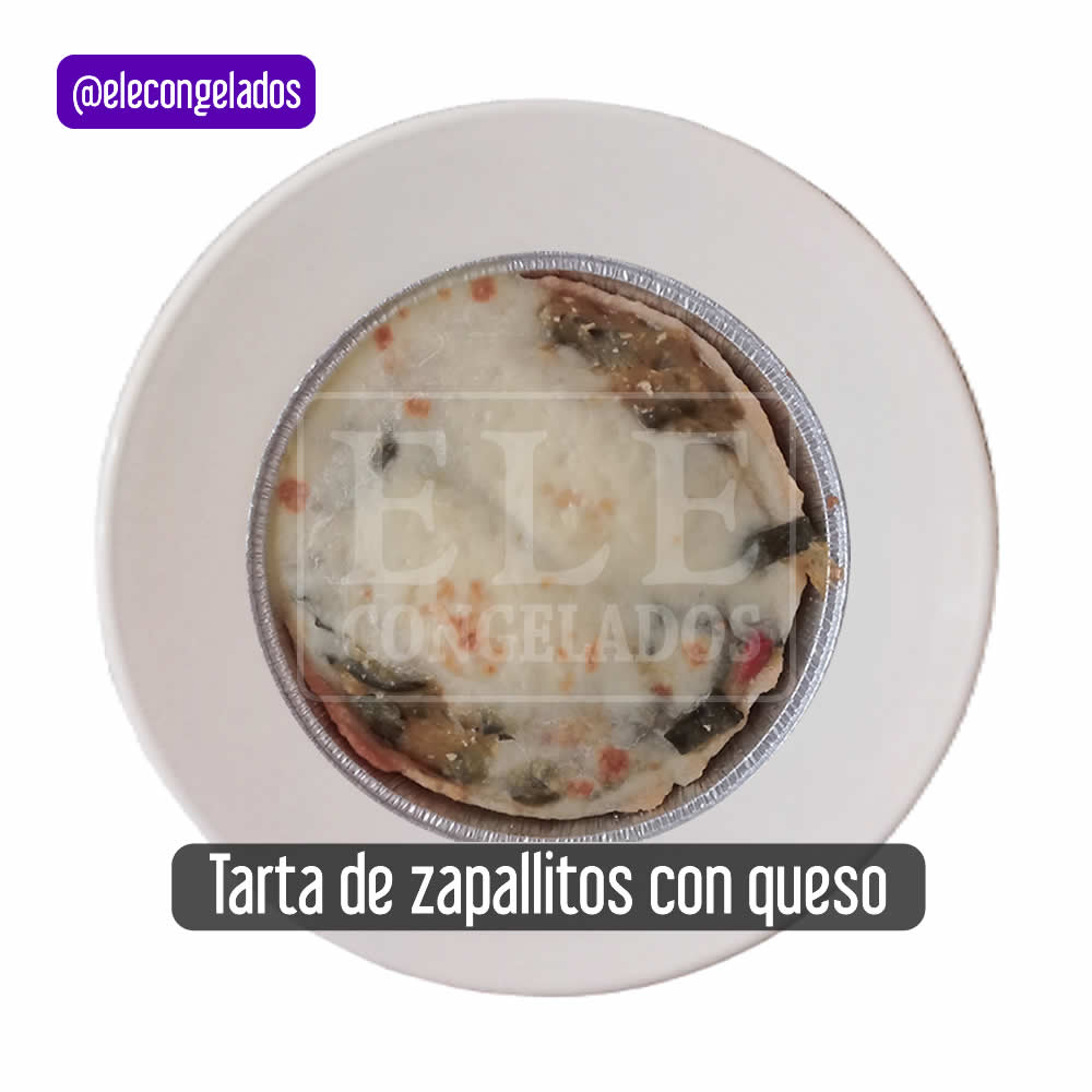 tarta individual de zapallitos con queso congelada